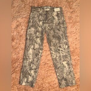 Hollister Gray Patterned Cargo Pants